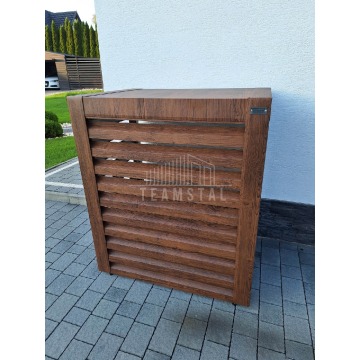 Osłona pompy ciepła 80x40x120 cm ciemny orzech... - Pompy ciepła - Łuków - zdjęcie 6