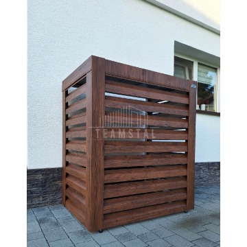 Osłona pompy ciepła 80x40x120 cm ciemny orzech... - Pompy ciepła - Łuków - zdjęcie 9