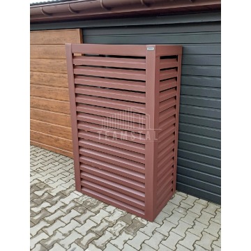 Osłona pompy ciepła 80x40x190 cm ciemny brąz TS570 - Pompy ciepła - Ciechanów - zdjęcie 3
