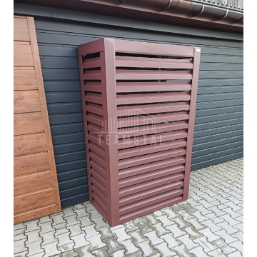 Osłona pompy ciepła 80x40x190 cm ciemny brąz TS570 - Pompy ciepła - Ciechanów - zdjęcie 6