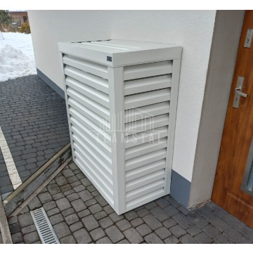 Osłona pompy ciepła 90x40x140 cm biały TS574 - Pompy ciepła - Ruda Śląska - zdjęcie 8