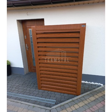 Osłona pompy ciepła 100x60x190 cm ciemny orzech... - Pompy ciepła - Łódź - zdjęcie 5