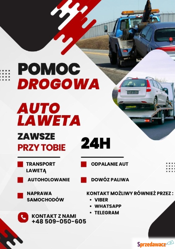 Pomoc drogowa / auto laweta / holowanie / transport - Pozostałe usługi - Poznań