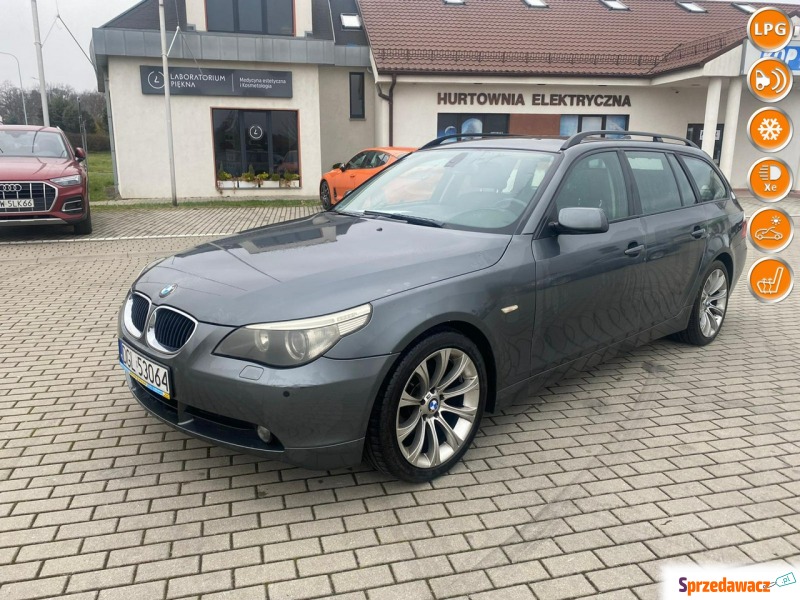 BMW Seria 5 2006,  2.5 benzyna+LPG - Na sprzedaż za 17 999 zł - Głogów