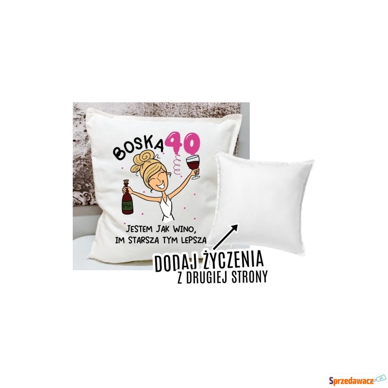 PODUSZKA Z ŻYCZENIAMI NA 40 UR...