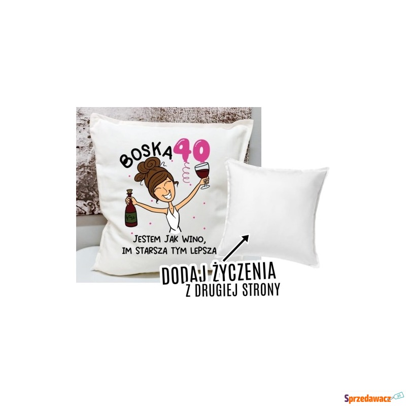 PODUSZKA Z ŻYCZENIAMI NA 40 UR...
