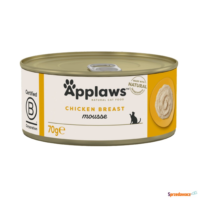 Megapakiet Applaws Mousse, 24 x 70 g - Kurczak - Karmy dla kotów - Płock