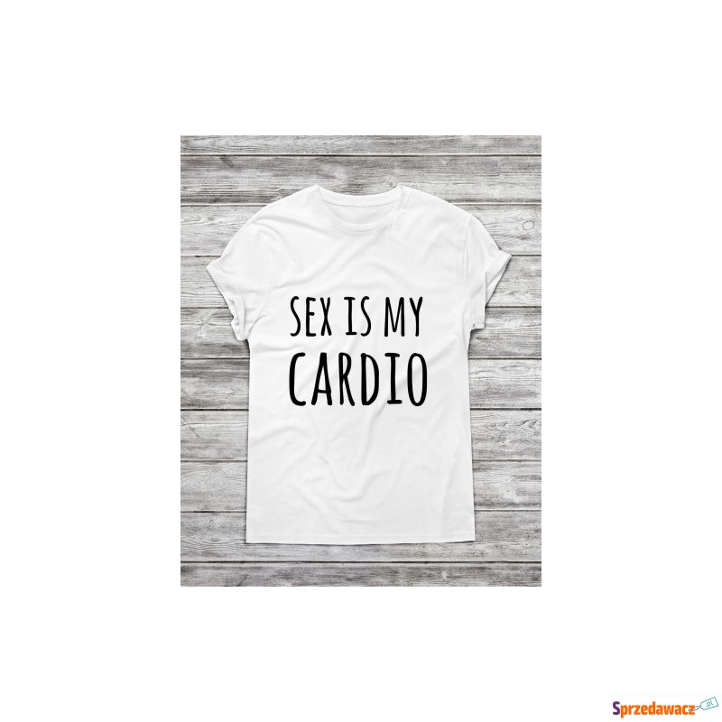 Koszulka męska "Sex is my cardio " - Bluzki, koszulki - Świętochłowice