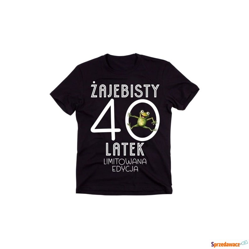 męska koszulka na 40 urodziny żajebisty 40 latek - Bluzki, koszulki - Grodzisk Mazowiecki