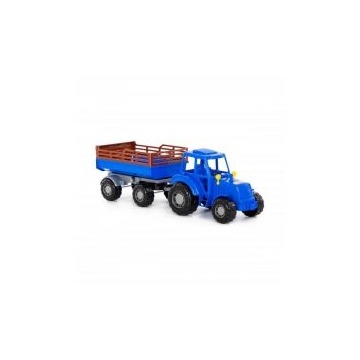  Traktor Altaj niebieski z przyczepą Nr2 w siatce 84767 Polesie