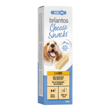 Briantos Cheese Snack, kość serowa dla psów - Duży, 2 x 140 g