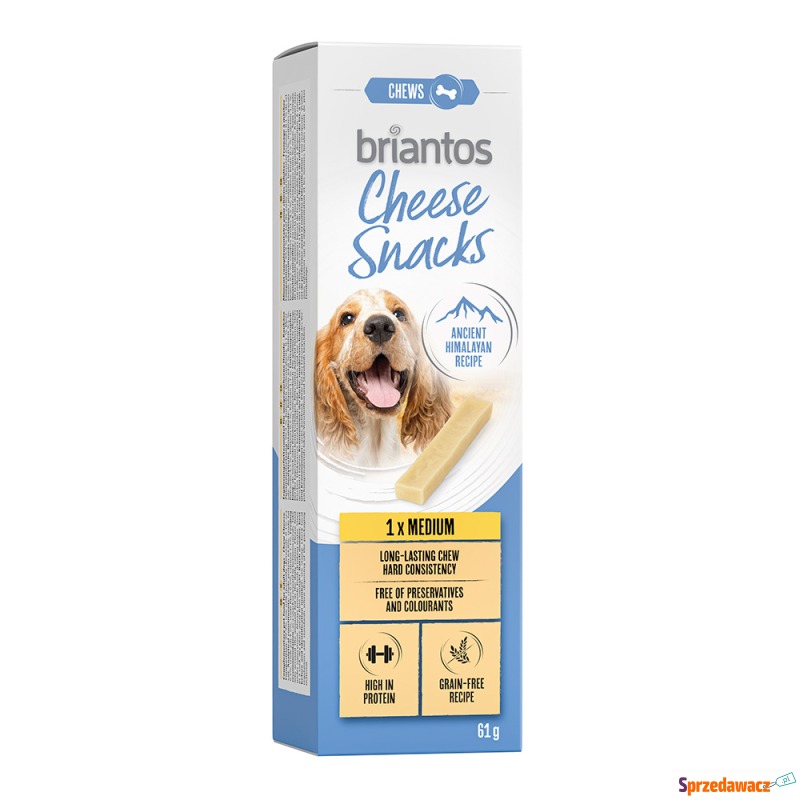 Briantos Cheese Snack, kość serowa dla psów -... - Przysmaki dla psów - Wałbrzych