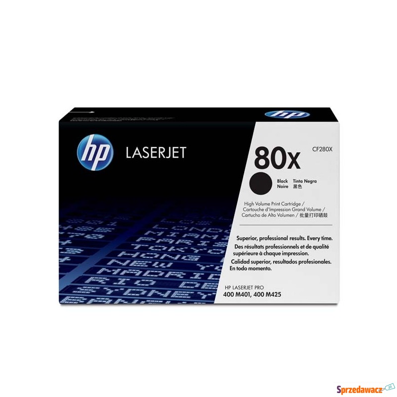 Oryginalny toner HP 80X XL czarny...