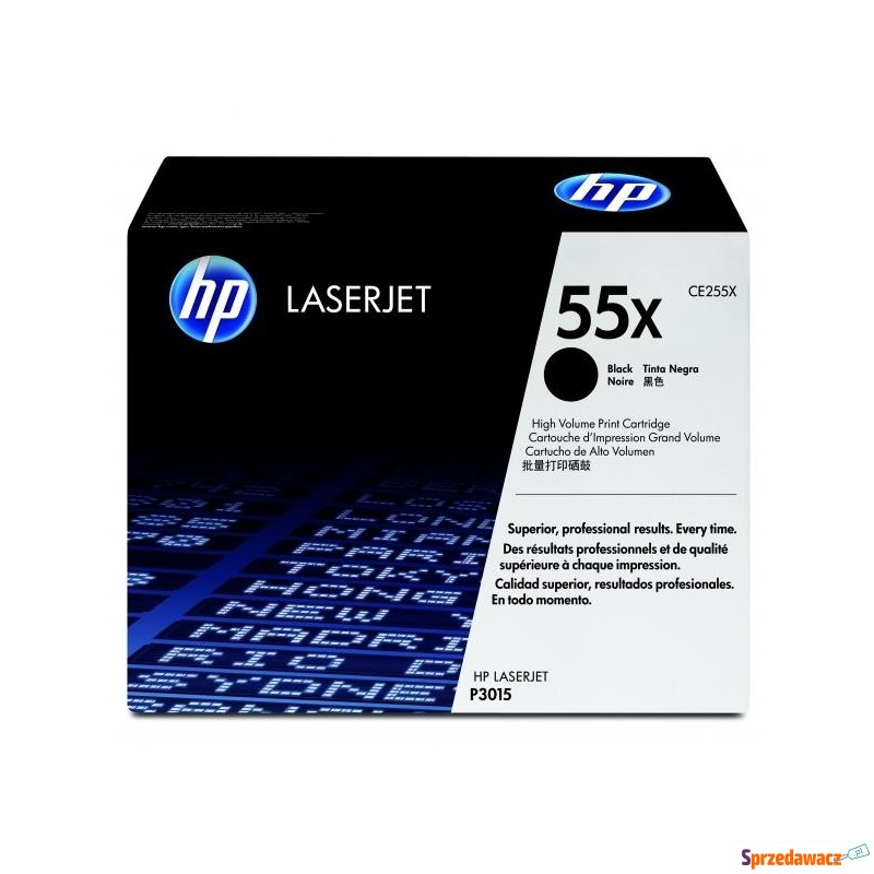 HP oryginalny toner CE255X, black,...