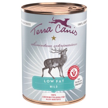 Terra Canis Alimentum Veterinarium Low Fat, 6 x 400 g - Dziczyzna