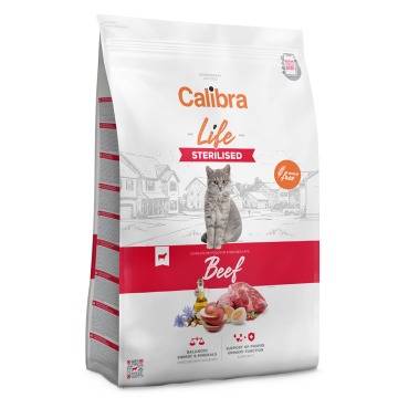 Calibra Cat Life Wołowina sterylizowana - 6 kg