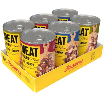 Megapakiet Josera Meatlovers Menu, 12 x 400 g - Pakiet mieszany (3 smaki)