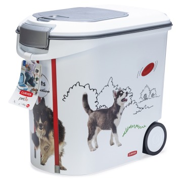 Curver pojemnik na suchą karmę dla psa - Agility-Design: do 12 kg karmy suchej (35 l)
