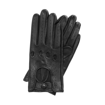 Wittchen - Samochodowe rękawiczki damskie skórzane czarne