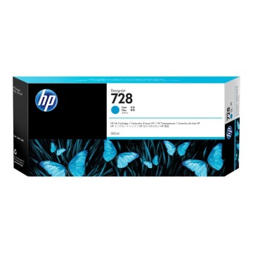 HP Atrament 728 300-ml Cyan DesignJet Ink