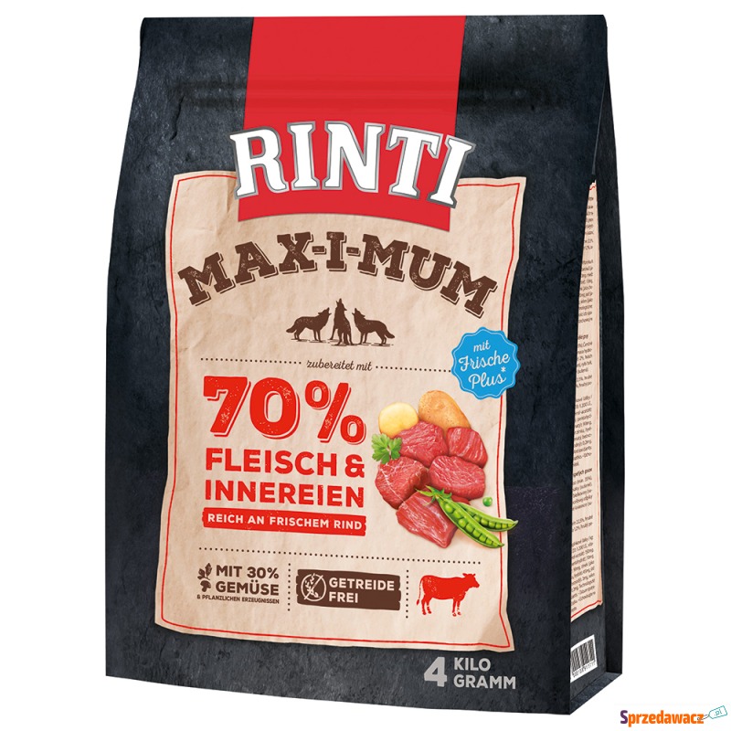 RINTI Max-i-mum, wołowina - 2 x 4 kg - Karmy dla psów - Zaścianki