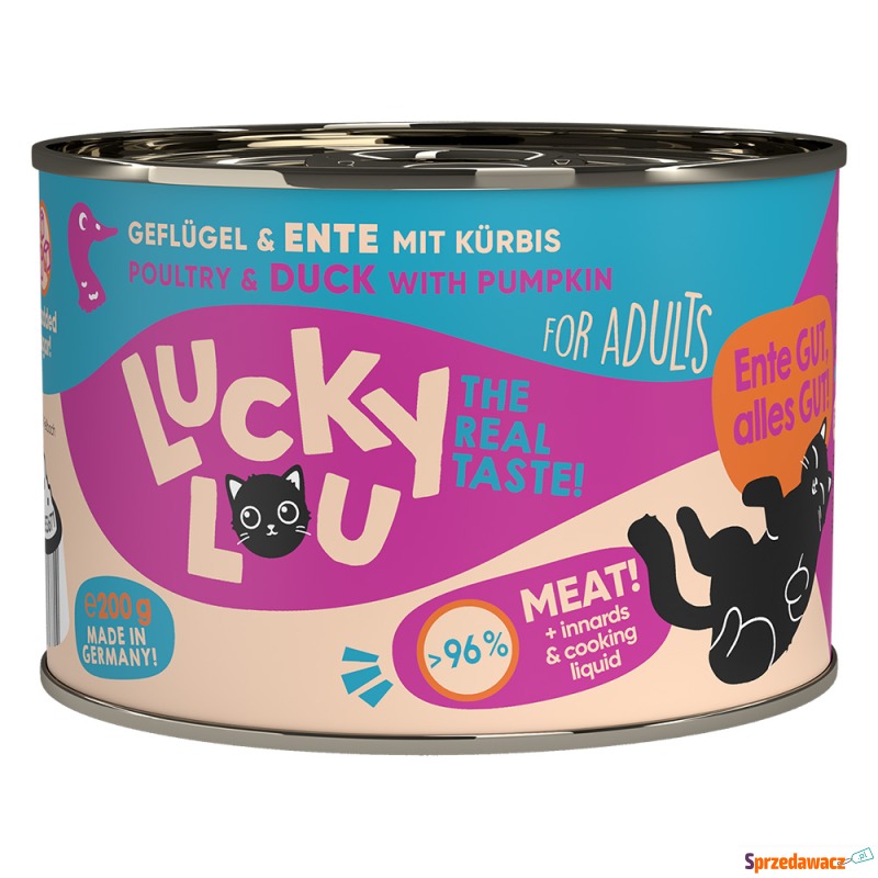 Lucky Lou Adult 6 x 200 g - Drób i kaczka - Karmy dla kotów - Gorzów Wielkopolski