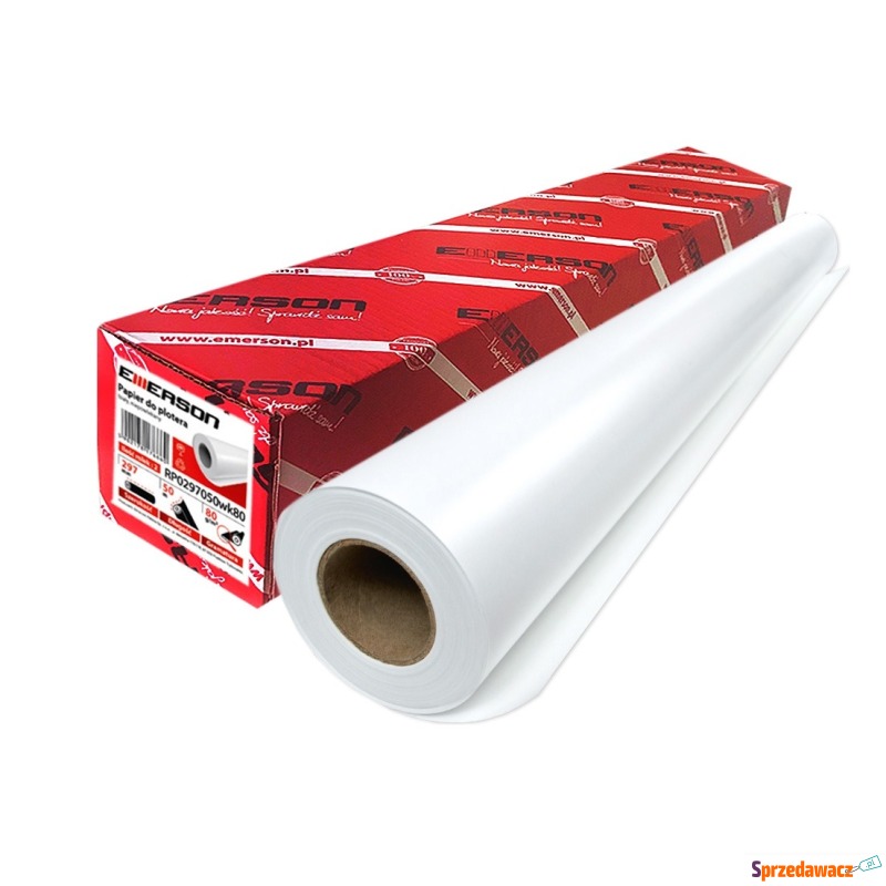 Papier ploter 297x50m 80 g/m2 2 sztuki Emerson - Papiery specjalistyczne - Słupsk