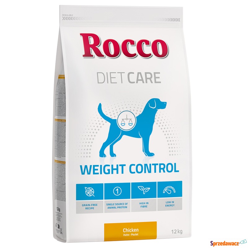 Rocco Diet Care Weight Control, kurczak - 12 kg - Karmy dla psów - Jelenia Góra