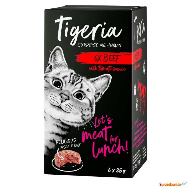 Pakiet Tigeria, 24 x 85 g  - Wołowina z sosem... - Karmy dla kotów - Legnica