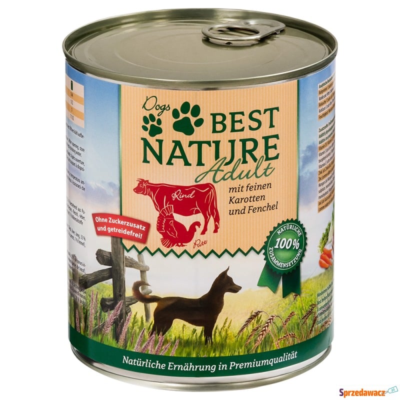 Best Nature Dog Adult, 6 x 800 g - Indyk, woł... - Karmy dla psów - Legnica