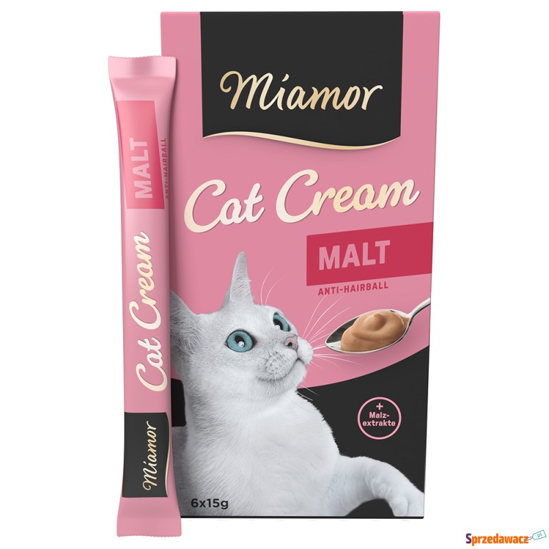 Miamor Cat Snack pasta ze słodem - 6 x 15 g - Przysmaki dla kotów - Chorzów