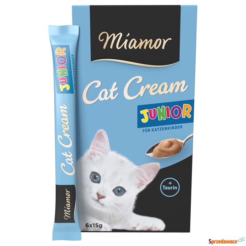 Miamor Cat Cream Junior-Cream - 6 x 15 g - Przysmaki dla kotów - Szczecin