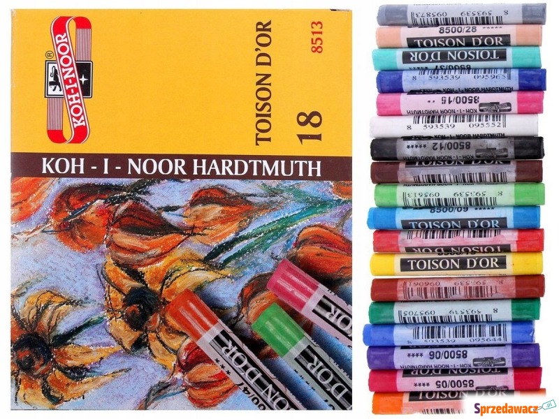 Kredki pastele suche 18 kolor Koh-i-noor - Kredki, pastele, blendery - Chełm