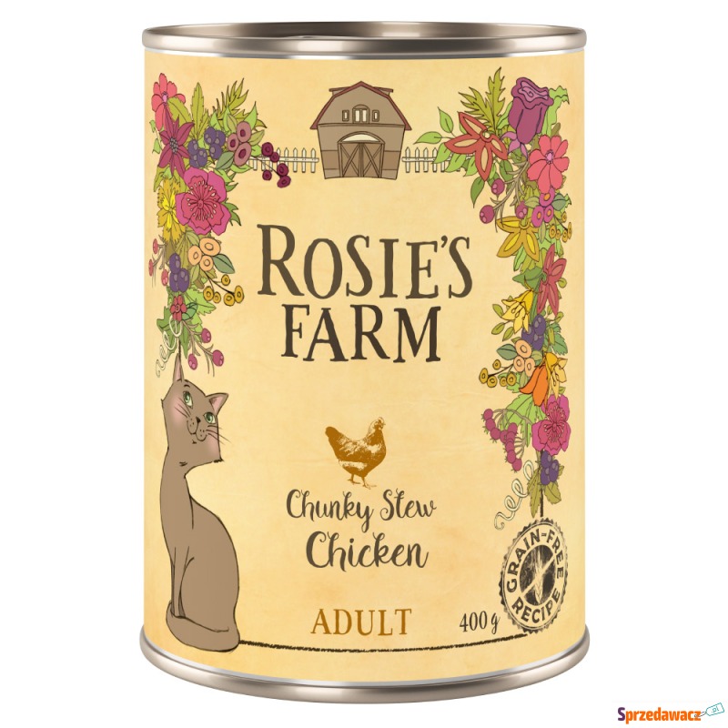 Pakiet Rosie's Farm Adult, 12 x 400 g - Kurczak - Karmy dla kotów - Częstochowa