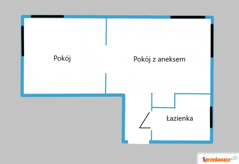 Mieszkanie dwupokojowe Kraków - Dębniki,   36 m2, parter - Sprzedam