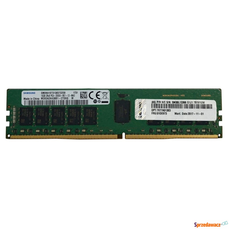 Lenovo Pamięć 16GB TruDDR4 3200 4X77A77495 - Pamieć RAM - Zaścianki
