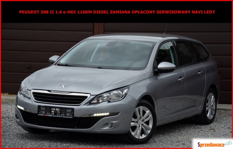 Peugeot 308  Kombi 2015,  1.6 diesel - Na sprzedaż za 32 900 zł - Zamość