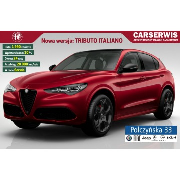 Alfa Romeo Stelvio - Tributo Italiano Q4 AT 2.0 280 KM|Pakiet Techno|Rata 1990 zł netto