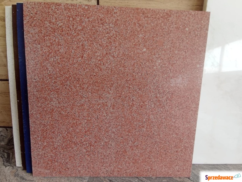 Konglomerat kwarcowy Rojo Castilla 60x60x1,2 poler - Płytki podłogowe - Przemyśl