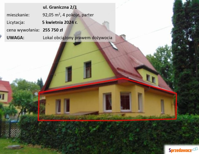 Mieszkanie trzypokojowe Lądek-Zdrój,   92 m2, parter - Sprzedam