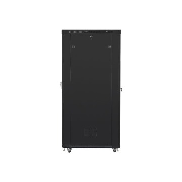 LANBERG free standing rack 19inch cabinet 42U 800x1200 glass door LCD flat pack black