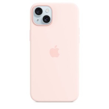 Etui Apple silikonowe z MagSafe do iPhone 15 Plus jasnoróżowe