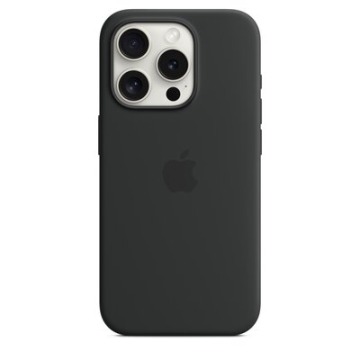 Etui Apple silikonowe z MagSafe do iPhone 15 Pro czarne