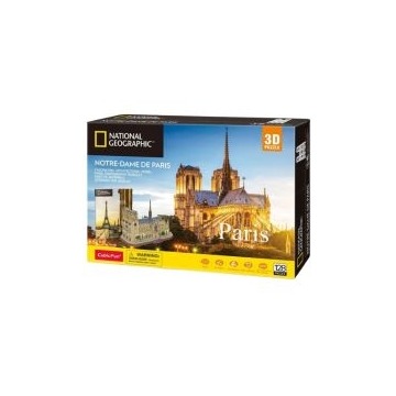  Puzzle 3D. 128 el. National Geographic. Notre-Dame Cubic Fun