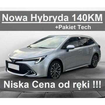 Toyota Corolla - Nowa Hybryda 140KM 1,8 Pakiet Tech Comfort Kamera Dostępny  - 1402zł