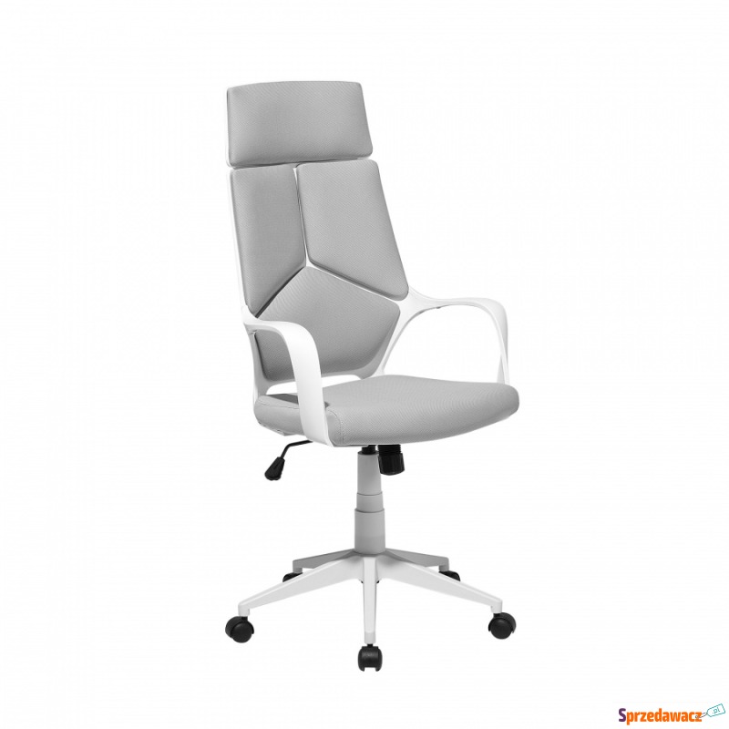 Krzesło biurowe biało-szare regulowana wysoko... - Krzesła biurowe - Włocławek