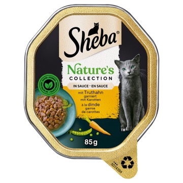 Sheba Nature´s Collection w sosie, 22 x 85 g - Z indykiem