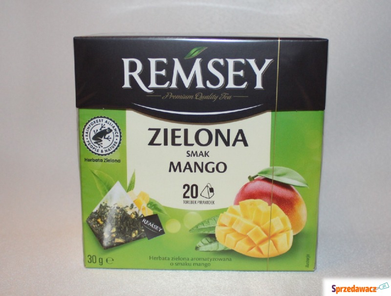 Herbata zielona Remsey o smaku mango ekspresowa... - Herbata, Yerba Mate - Stare Miasto