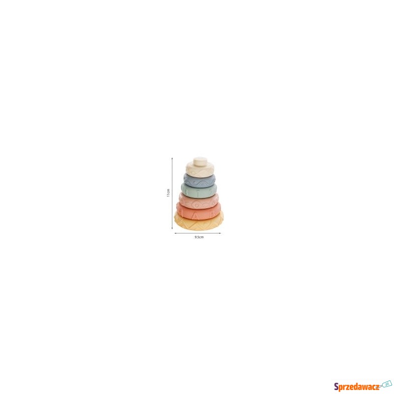  Piramidka wieża kolory pastelowe Smily Play - Dla niemowląt - Kalisz