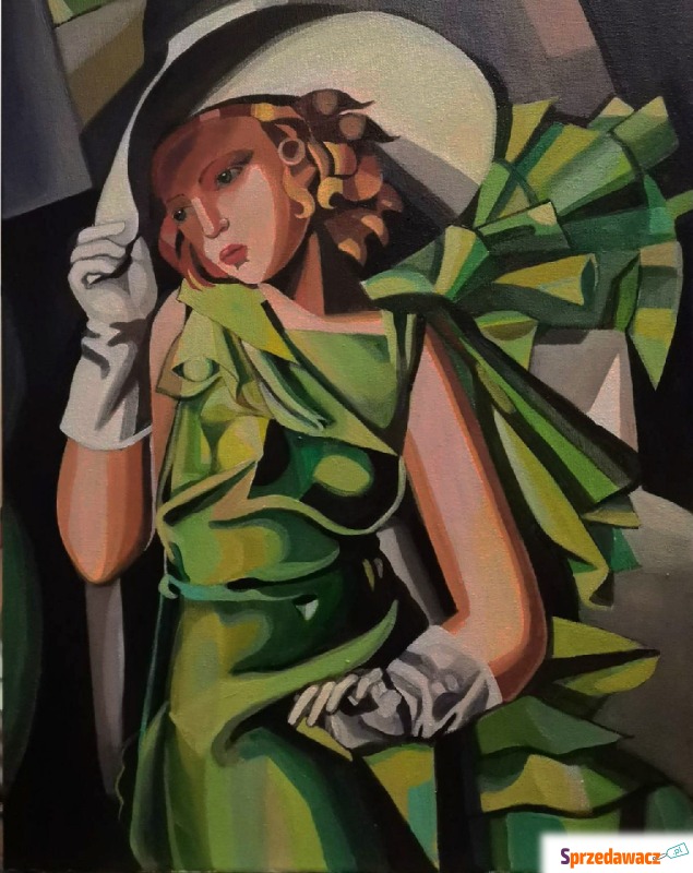 Sprzedam obraz Tamara Łempicka- Kobieta w kapeluszu - Obrazy - Chocianowice